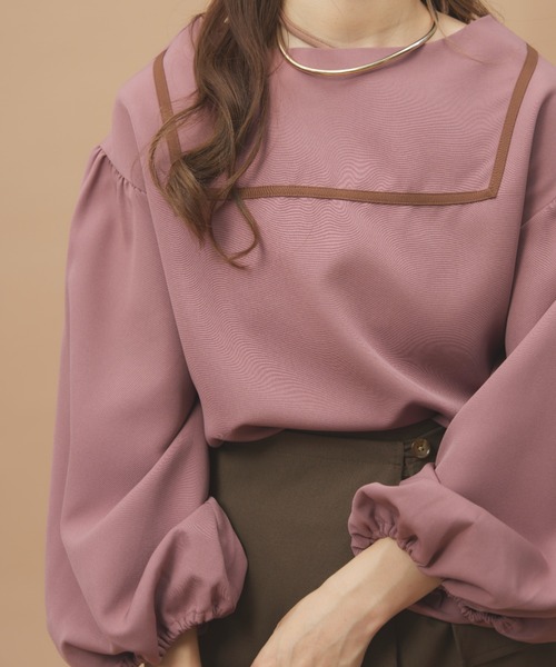 「moi tytto」 長袖ブラウス FREE ベージュ レディース_画像2