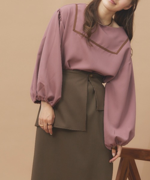 「moi tytto」 長袖ブラウス FREE ベージュ レディース_画像6