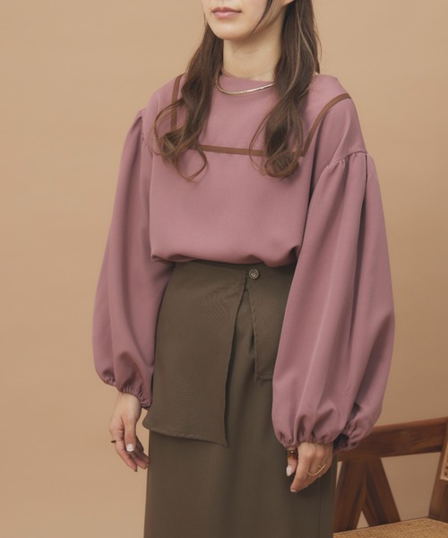 「moi tytto」 長袖ブラウス FREE ベージュ レディース_画像9