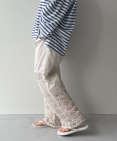 「wee9s」 イージーパンツ size1 ブラック レディース_画像5