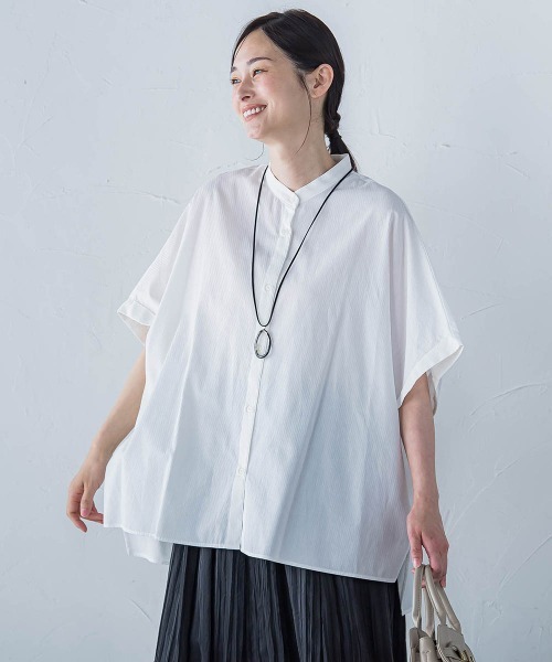 「LAUTREAMONT」 半袖ブラウス 9号 グリーン レディース_画像5