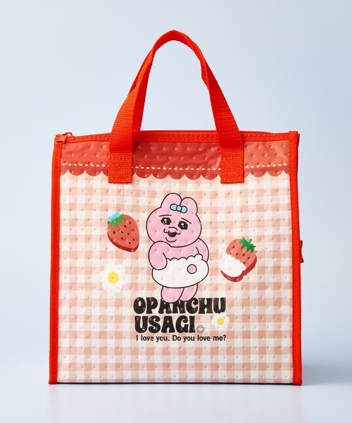 THE BAREFOOT ハンドバッグ 「 おぱんちゅうさぎ 」 ストロベリー