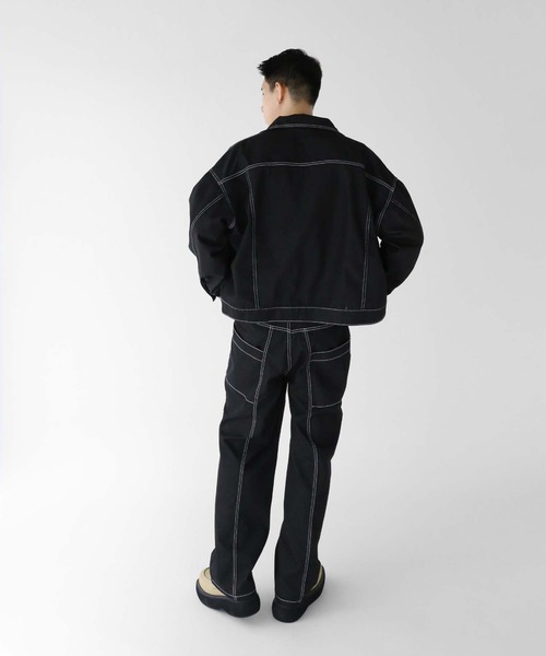 「minsobi」 デニムジャケット FREE ブラック メンズ_画像9