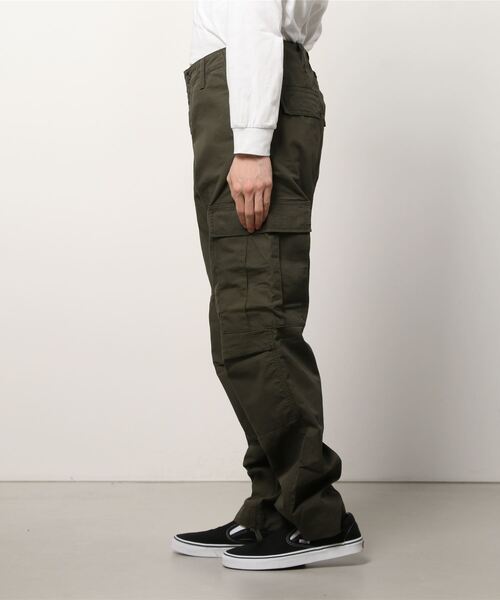 「Carhartt WIP」 カーゴパンツ 30inch カーキ メンズ_画像2