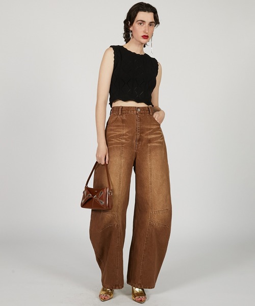 「PRANK PROJECT」 ニットベスト FREE ブラック レディース_画像6