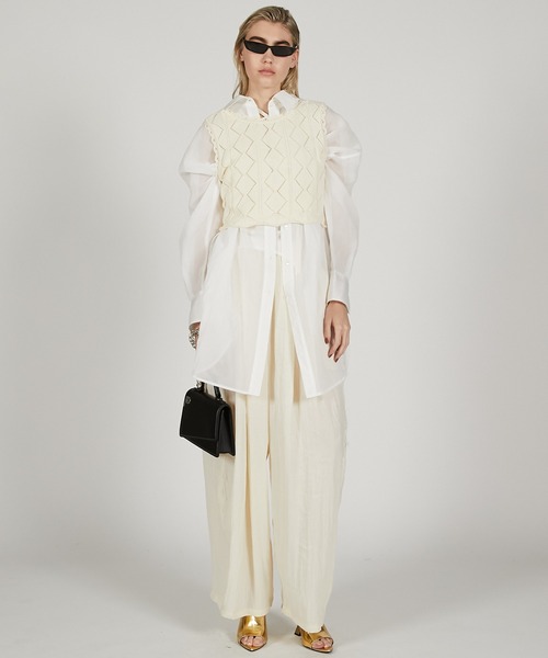 「PRANK PROJECT」 ニットベスト FREE ブラック レディース_画像7