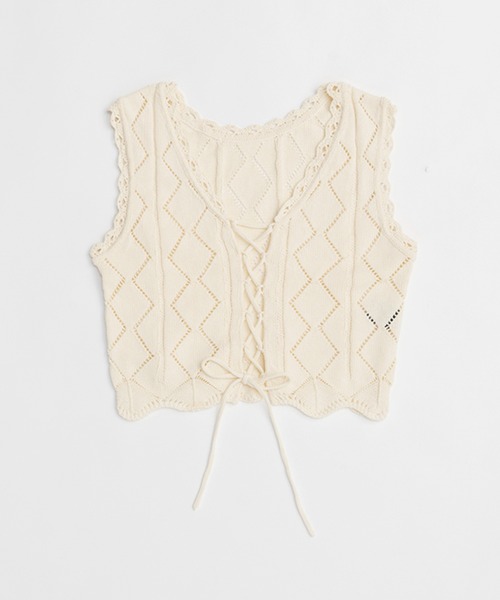 「PRANK PROJECT」 ニットベスト FREE ブラック レディース_画像9