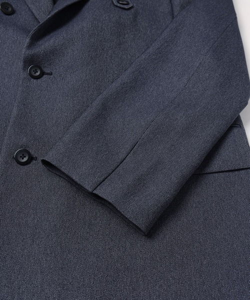 ジャケット テーラードジャケット Faux Denim Slant Belt Tailored Jacket メンズ レディースの画像