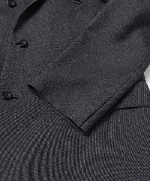 ジャケット テーラードジャケット Faux Denim Slant Belt Tailored Jacket メンズ レディースの画像