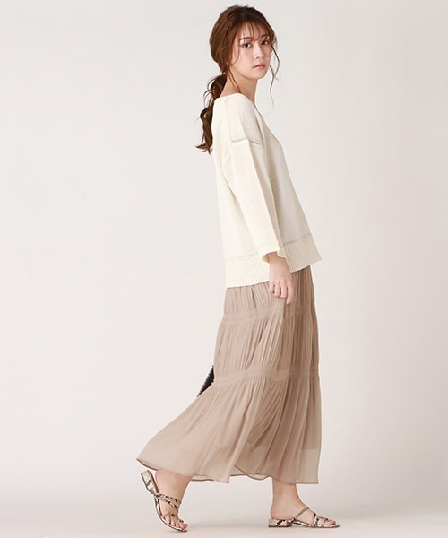 「Droite lautreamont」 プリーツスカート 2 グリーン レディース_画像4