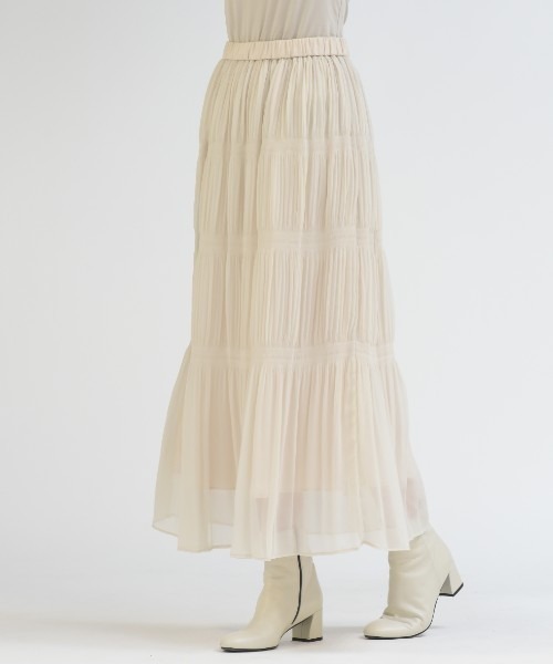 「Droite lautreamont」 プリーツスカート 2 グリーン レディース_画像6