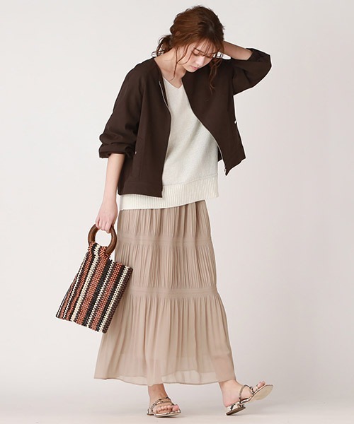 「Droite lautreamont」 プリーツスカート 2 グリーン レディース_画像8