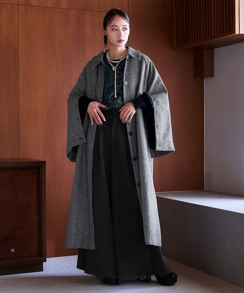 「HARE」 ステンカラーコート FREE ブラック系その他 レディース_画像3