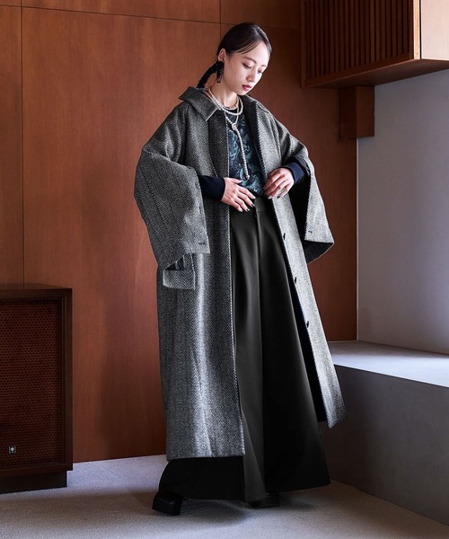 「HARE」 ステンカラーコート FREE ブラック系その他 レディース_画像4