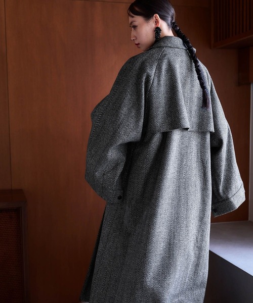 「HARE」 ステンカラーコート FREE ブラック系その他 レディース_画像5