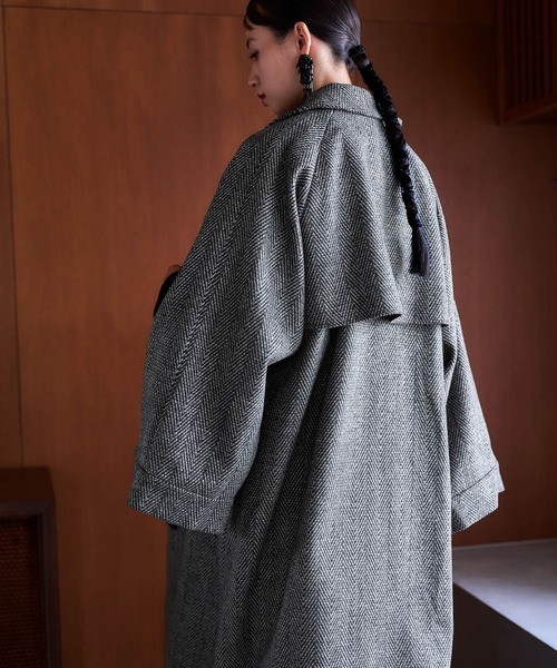 「HARE」 ステンカラーコート FREE ブラック系その他 レディース_画像6