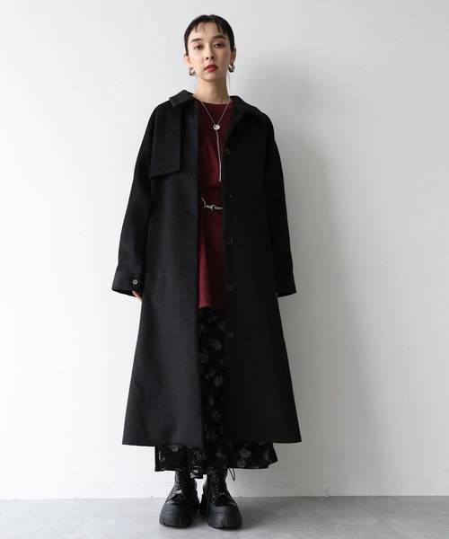 「HARE」 ステンカラーコート FREE ブラック系その他 レディース_画像8