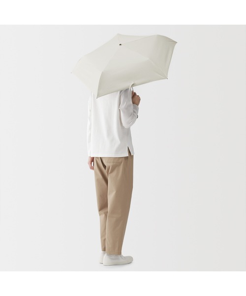 無印良品（MUJI） 日傘 長傘 日傘 折りたたみ傘 形状記憶 軽量 遮熱性