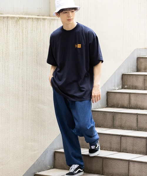 「NEW ERA」 半袖Tシャツ X-LARGE ベージュ メンズ_画像9