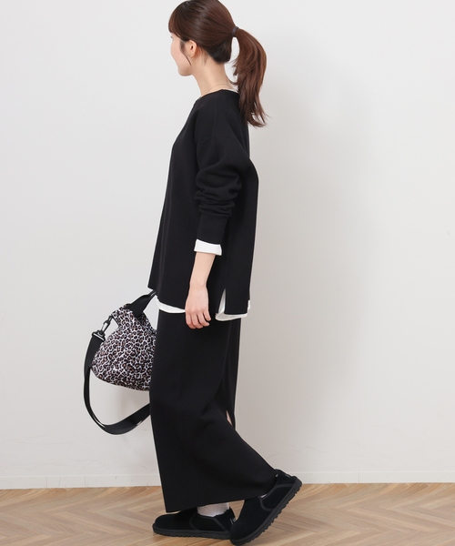 「JOURNAL STANDARD relume」 長袖ニット FREE チャコールグレー レディース_画像3