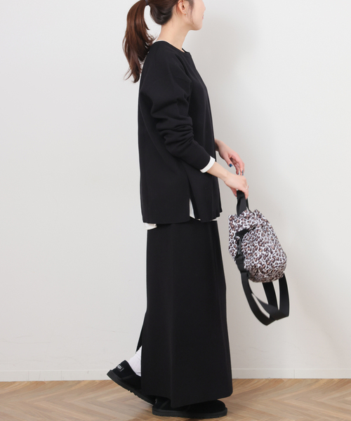 「JOURNAL STANDARD relume」 長袖ニット FREE チャコールグレー レディース_画像4