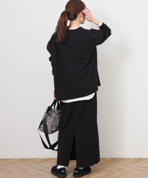 「JOURNAL STANDARD relume」 長袖ニット FREE チャコールグレー レディース_画像5