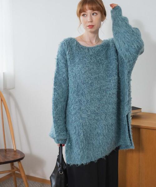 「WEGO」 長袖ニット FREE グレー レディース_画像9