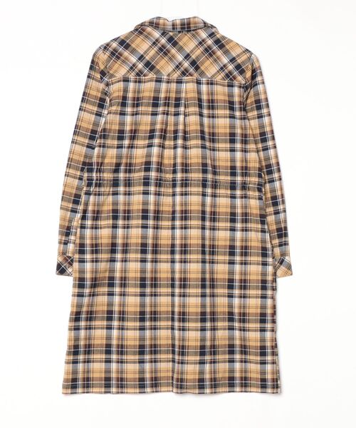 「arnold palmer timeless」 チェック柄シャツワンピース 3 イエロー レディース_画像2