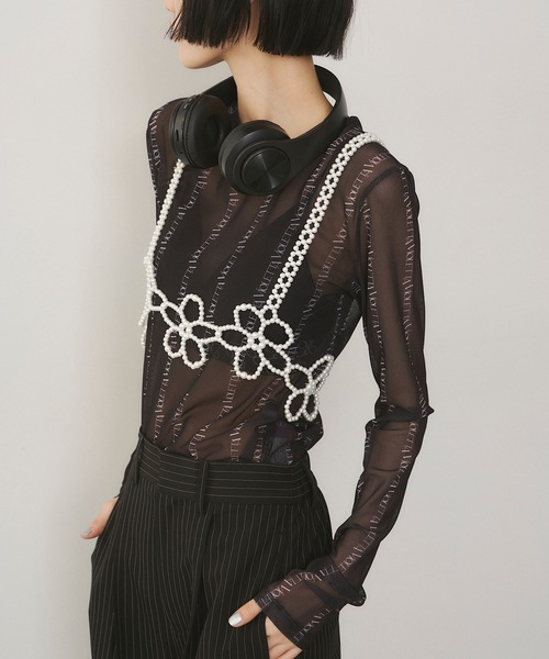 「VIOLETTA」 サスペンダー FREE ホワイト レディース_画像4