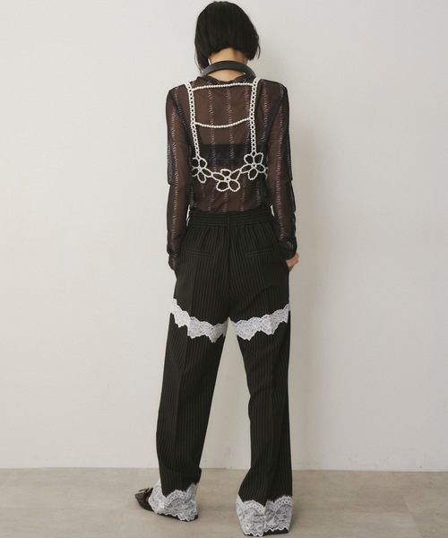 「VIOLETTA」 サスペンダー FREE ホワイト レディース_画像6