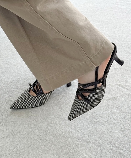 「LE TALON」 ヒールサンダル 24.5cm ブラウン レディース_画像8
