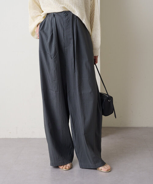 「Omekashi」 チノパンツ 38 チャコールグレー レディース_画像2