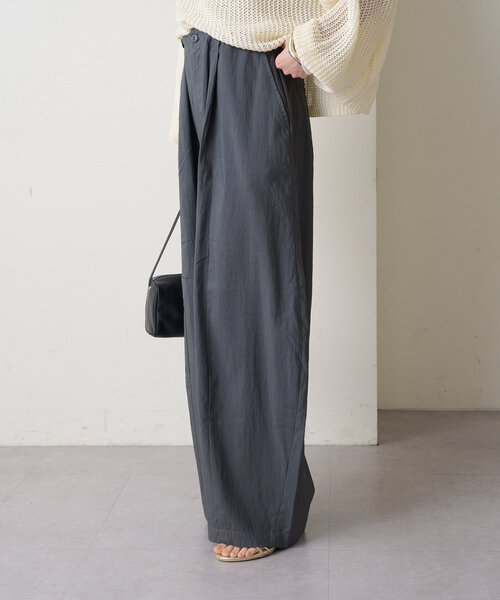 「Omekashi」 チノパンツ 38 チャコールグレー レディース_画像4