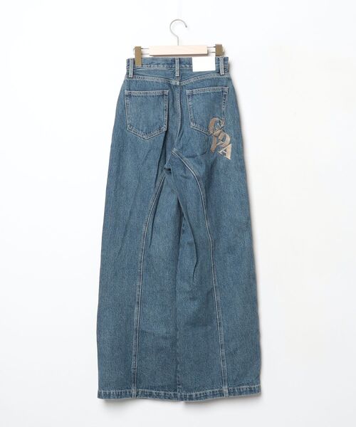 GYDA（ジェイダ） デニムパンツ SMALL ブルー レディース : ZOZOTOWN