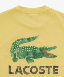 LACOSTE メンズ ルーズフィット プリント ロングTシャツ LACOSTE（ラコステ） tシャツ ヴィンテージ ロゴプリント ルーズ