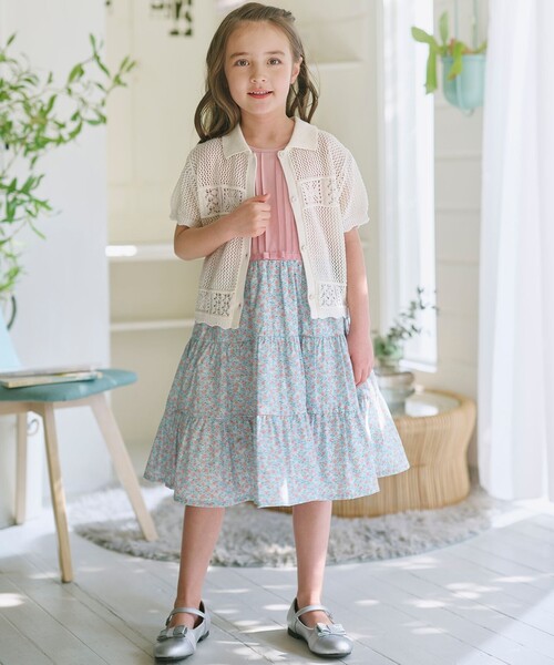 ドレス 発表会 卒園式 入学式 「110-140cm」 プティマーガレット ワンピース キッズ 子供服の画像