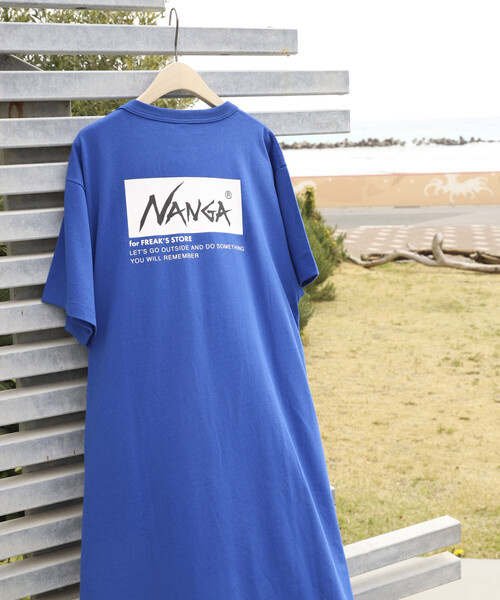 ワンピース NANGA × FREAK'S STORE/ナンガ 別注 ウエストコード カットワンピース/Tシャツワンピースの画像