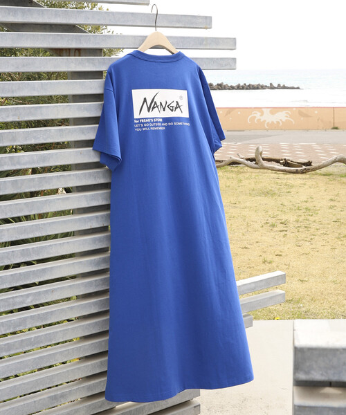 ワンピース NANGA × FREAK'S STORE/ナンガ 別注 ウエストコード カットワンピース/Tシャツワンピースの画像