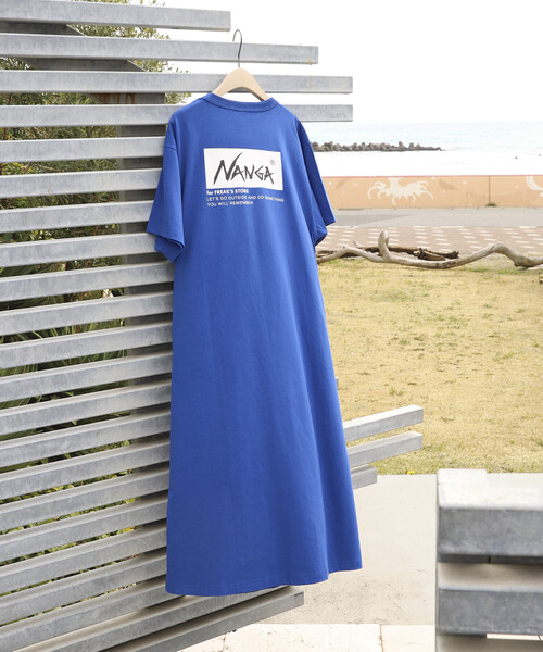 ワンピース NANGA × FREAK'S STORE/ナンガ 別注 ウエストコード カットワンピース/Tシャツワンピースの画像