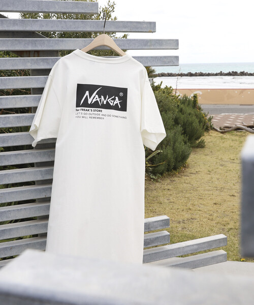 ワンピース NANGA × FREAK'S STORE/ナンガ 別注 ウエストコード カットワンピース/Tシャツワンピースの画像