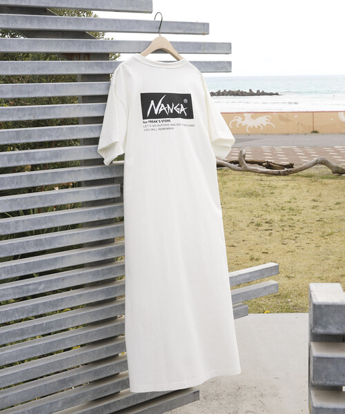 ワンピース NANGA × FREAK'S STORE/ナンガ 別注 ウエストコード カットワンピース/Tシャツワンピースの画像
