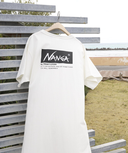 ワンピース NANGA × FREAK'S STORE/ナンガ 別注 ウエストコード カットワンピース/Tシャツワンピースの画像