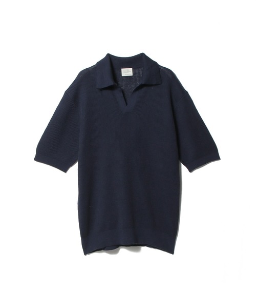 セーター ニット ESTNATION / リネンコットン スキッパーニット メンズの画像