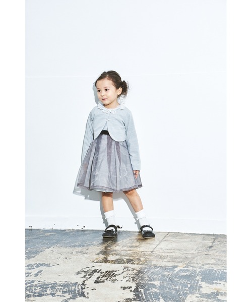 「maarook」 「KIDS」ノースリーブワンピース 110cm グレー キッズ_画像2