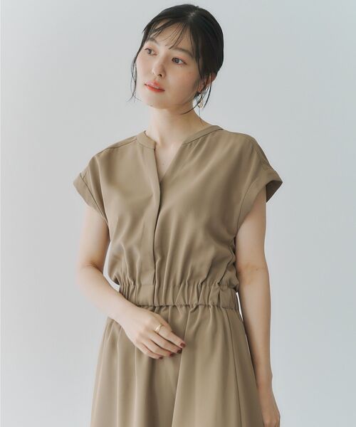 「YECCA VECCA」 ノースリーブワンピース FREE ベージュ レディース_画像10