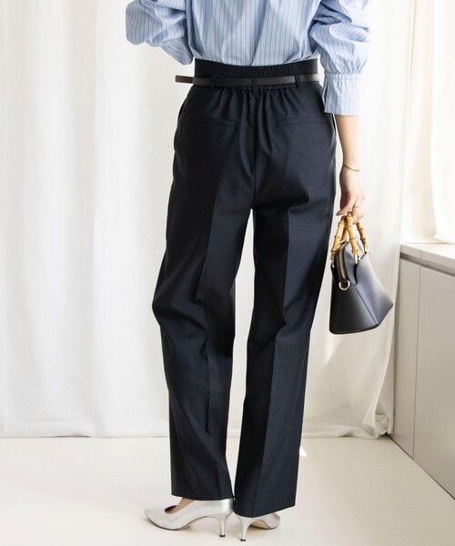 「NOLLEY'S」 パンツ 34 ネイビー レディース_画像6