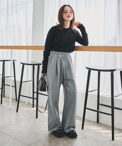 「KOBE LETTUCE」 スウェットパンツ - 杢グレー レディース_画像7