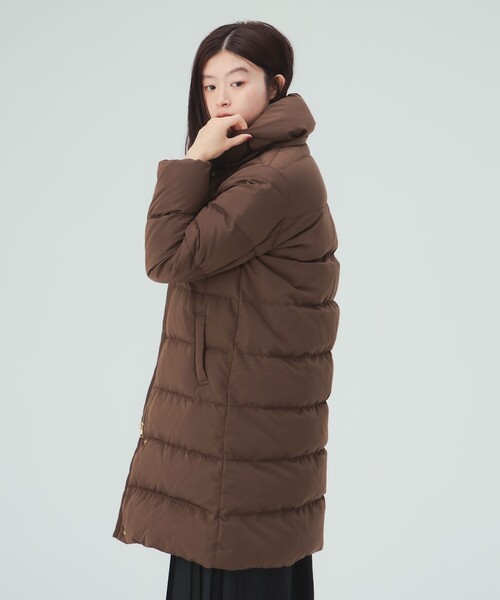 PECA ロングダウンコート ダウン フェザー 女優襟 美品 大きめ 13 XL BEAMS HEART（ビームス ハート） ダウンコート ダウンジャケット 河田
