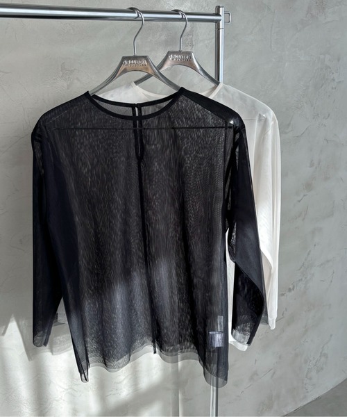 「feepur」 長袖ブラウス MEDIUM オフホワイト レディース_画像9