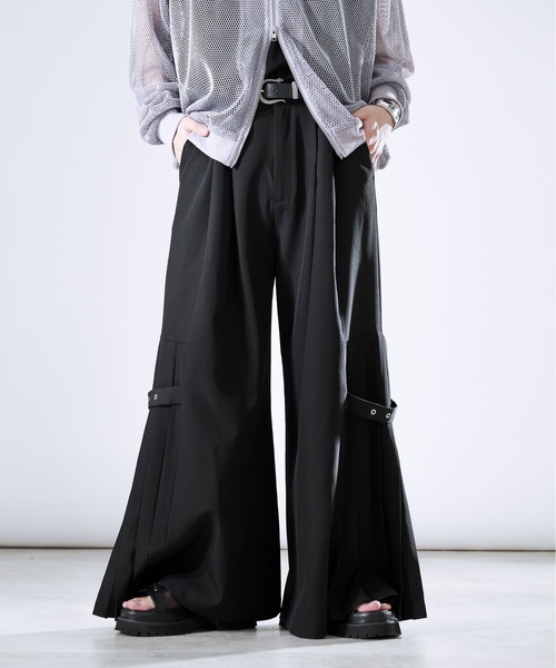 「Ellno Loset」 パンツ MEDIUM ブルーグレー メンズ_画像3